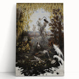 Dark Moody Wall Art | Enchanting Nymphs in Nature | Dramatic Art Prints