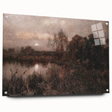 Dark Moody Wall Art - Twilight River Scene - Timeless Dark Prints