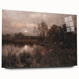 Dark Moody Wall Art - Twilight River Scene - Timeless Dark Prints