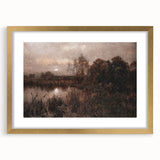 Dark Moody Wall Art - Twilight River Scene - Timeless Dark Prints