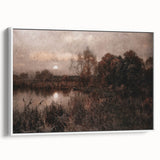 Dark Moody Wall Art - Twilight River Scene - Timeless Dark Prints