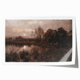 Dark Moody Wall Art - Twilight River Scene - Timeless Dark Prints