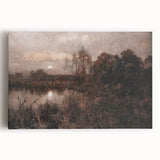 Dark Moody Wall Art - Twilight River Scene - Timeless Dark Prints