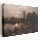 Dark Moody Wall Art - Twilight River Scene - Timeless Dark Prints
