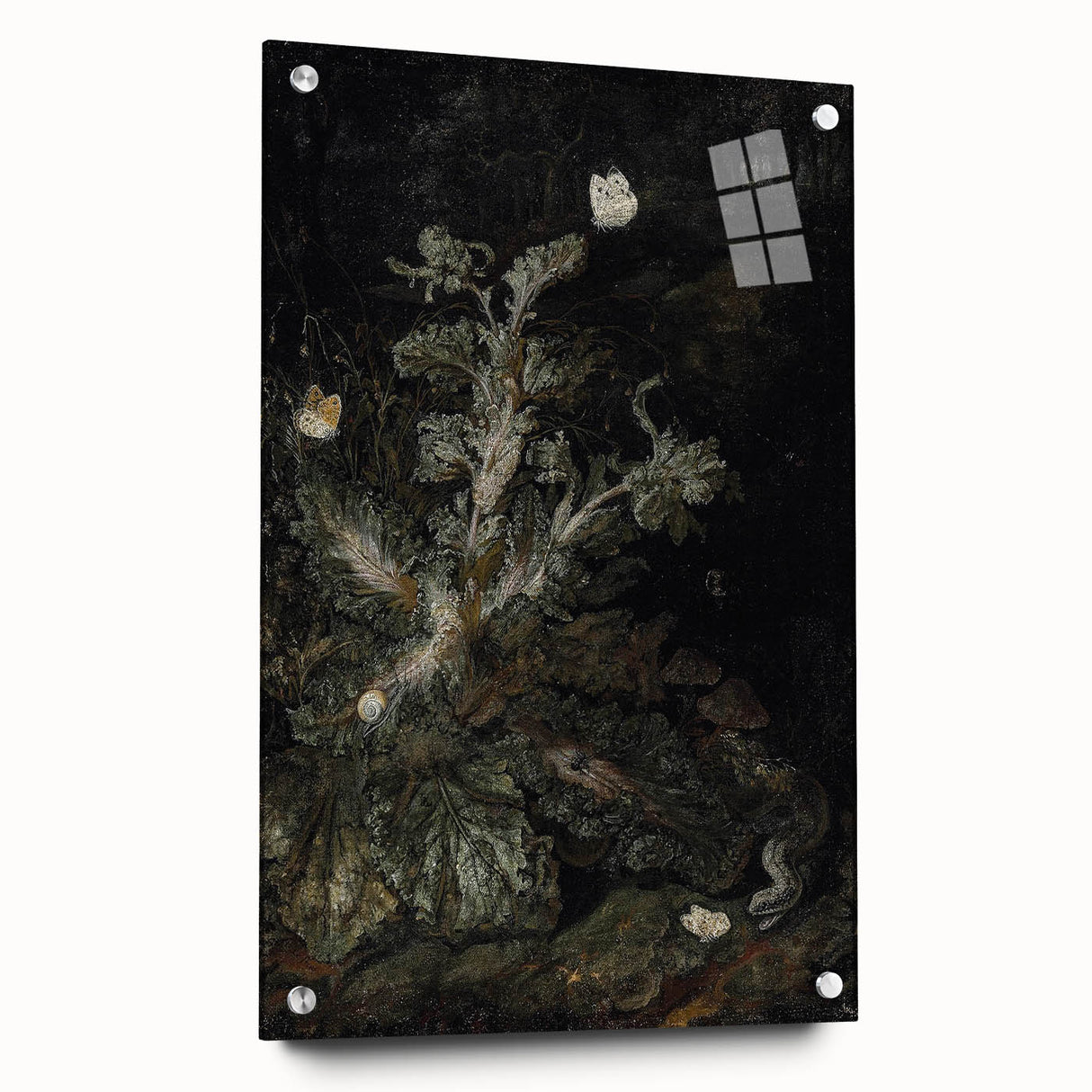 Dark Art Decor - Atmospheric Nature Scene with Mysterious Shadows