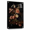 Dark Moody Wall Art - Classic Floral Bouquet for Elegant Home Decor