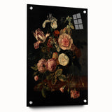 Dark Moody Wall Art - Classic Floral Bouquet for Elegant Home Decor