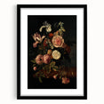 Dark Moody Wall Art - Classic Floral Bouquet for Elegant Home Decor