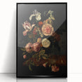 Dark Moody Wall Art - Classic Floral Bouquet for Elegant Home Decor