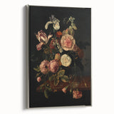 Dark Moody Wall Art - Classic Floral Bouquet for Elegant Home Decor