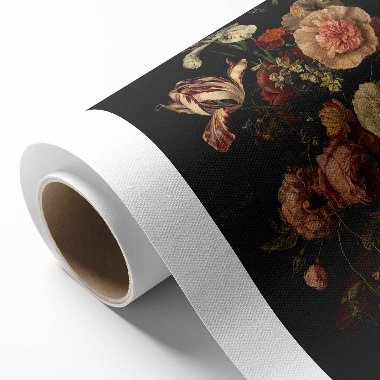 Dark Moody Wall Art - Classic Floral Bouquet for Elegant Home Decor