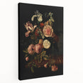 Dark Moody Wall Art - Classic Floral Bouquet for Elegant Home Decor