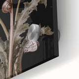 Dark Moody Wall Art - Botanical Elegance with Butterflies and Snails