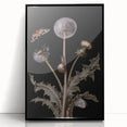 Dark Moody Wall Art - Botanical Elegance with Butterflies and Snails