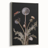 Dark Moody Wall Art - Botanical Elegance with Butterflies and Snails