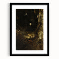 Dark Moody Wall Art - Forest Scene with Butterflies and Serpents
