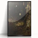 Dark Moody Wall Art - Forest Scene with Butterflies and Serpents
