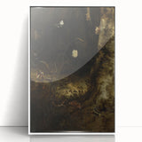 Dark Moody Wall Art - Forest Scene with Butterflies and Serpents