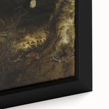 Dark Moody Wall Art - Forest Scene with Butterflies and Serpents