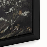 Moody Art Prints - Thistle and Butterfly Scene in Dark Nature Tones