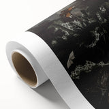 Moody Art Prints - Thistle and Butterfly Scene in Dark Nature Tones