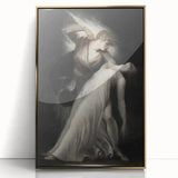 Dark Art Decor - Ethereal Dance Scene with Ghostly Figures in Shadows