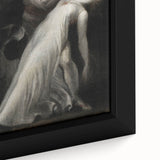 Dark Art Decor - Ethereal Dance Scene with Ghostly Figures in Shadows