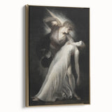 Dark Art Decor - Ethereal Dance Scene with Ghostly Figures in Shadows