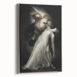 Dark Art Decor - Ethereal Dance Scene with Ghostly Figures in Shadows