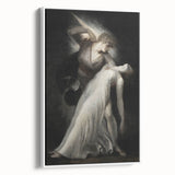 Dark Art Decor - Ethereal Dance Scene with Ghostly Figures in Shadows