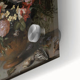 Dark Moody Wall Art - Elegant Floral Arrangement with Rich Dark Tones