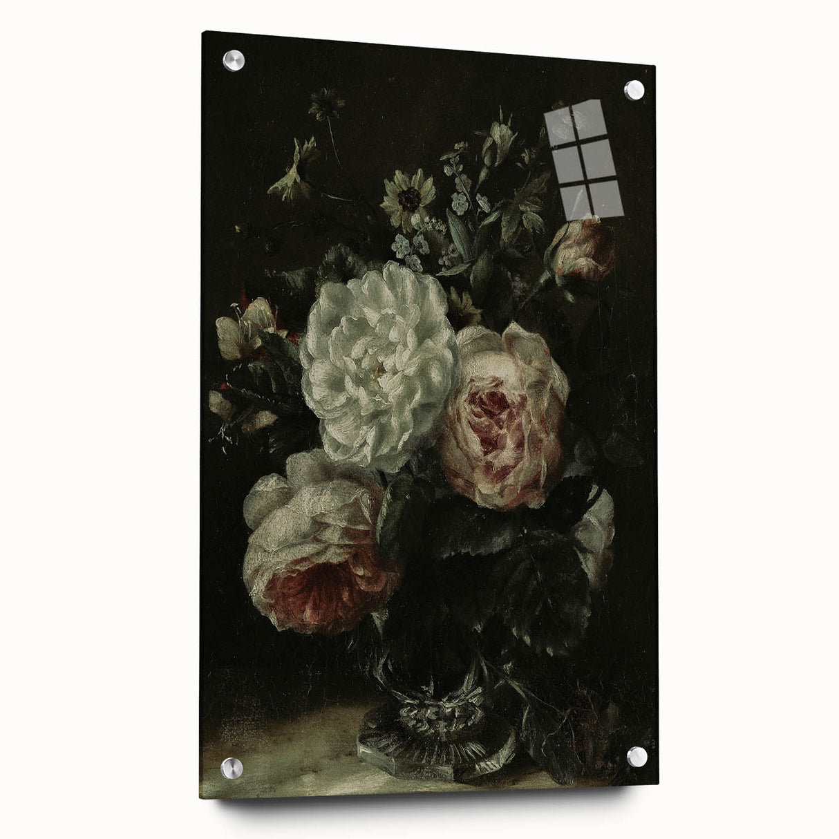 Timeless Dark Prints - Classic Floral Bouquet in Elegant Dark Tones
