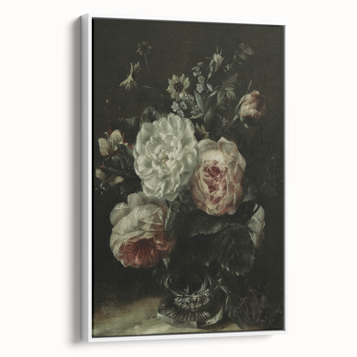 Timeless Dark Prints - Classic Floral Bouquet in Elegant Dark Tones