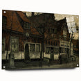 Timeless Dark Prints - Historic Street Scene with Rustic Charm