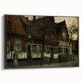 Timeless Dark Prints - Historic Street Scene with Rustic Charm