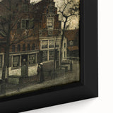 Timeless Dark Prints - Historic Street Scene with Rustic Charm