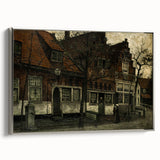Timeless Dark Prints - Historic Street Scene with Rustic Charm