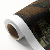 Timeless Dark Prints - Historic Street Scene with Rustic Charm