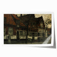 Timeless Dark Prints - Historic Street Scene with Rustic Charm