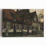 Timeless Dark Prints - Historic Street Scene with Rustic Charm