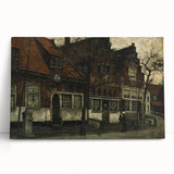 Timeless Dark Prints - Historic Street Scene with Rustic Charm