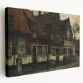 Timeless Dark Prints - Historic Street Scene with Rustic Charm