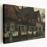 Timeless Dark Prints - Historic Street Scene with Rustic Charm