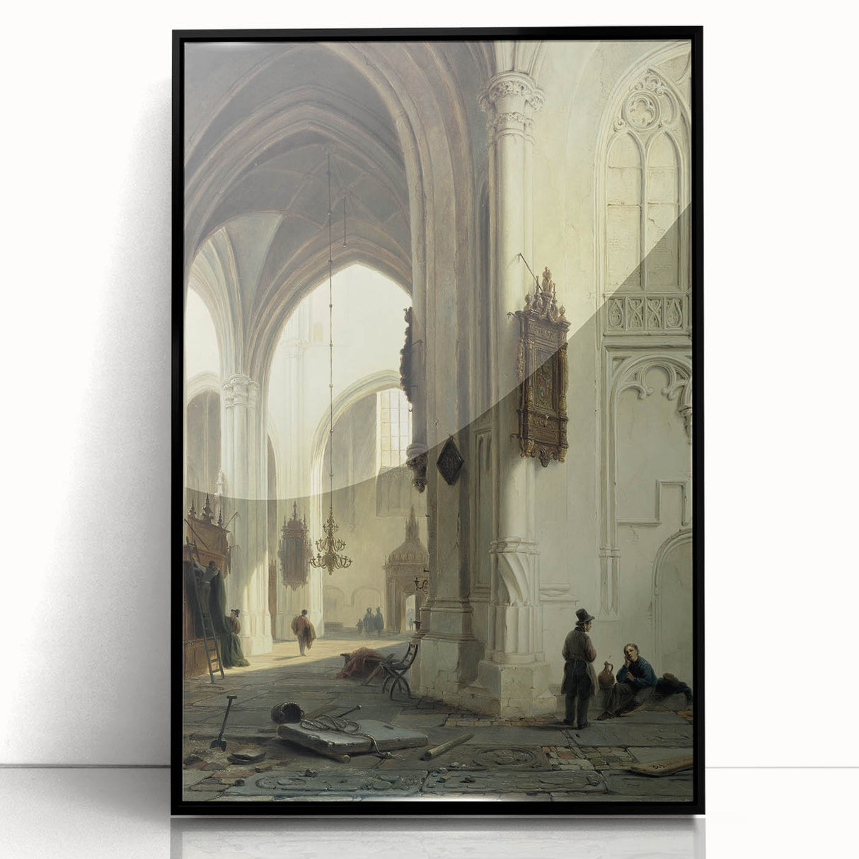 Dark Moody Wall Art Gothic Architectural Print for Dramatic Interiors