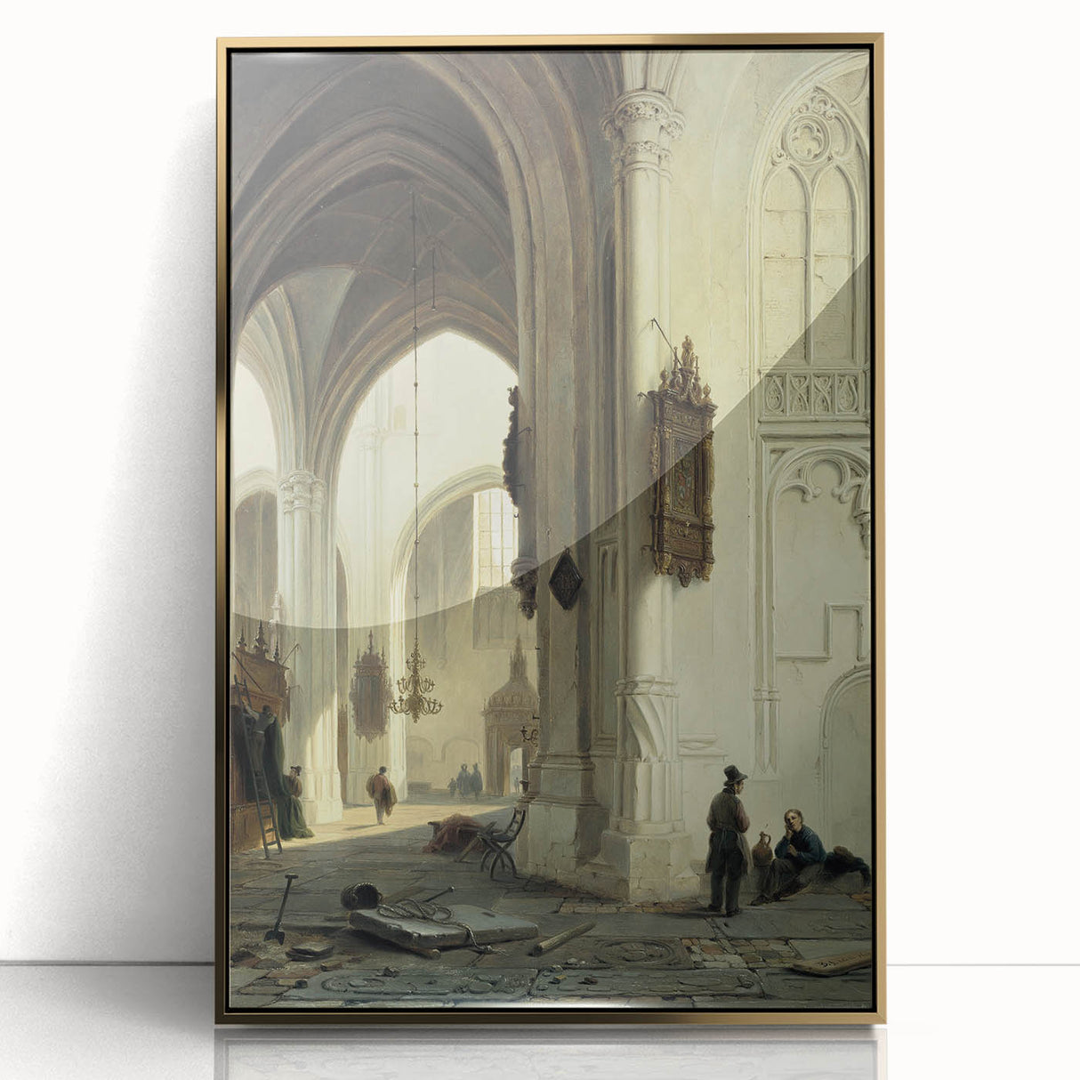Dark Moody Wall Art Gothic Architectural Print for Dramatic Interiors