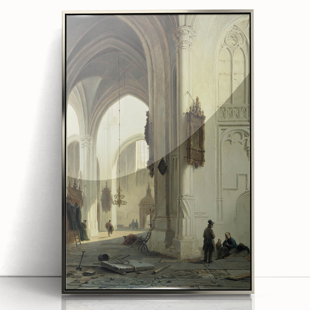 Dark Moody Wall Art Gothic Architectural Print for Dramatic Interiors