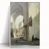 Dark Moody Wall Art Gothic Architectural Print for Dramatic Interiors