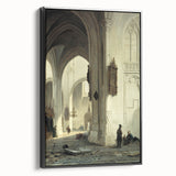 Dark Moody Wall Art Gothic Architectural Print for Dramatic Interiors