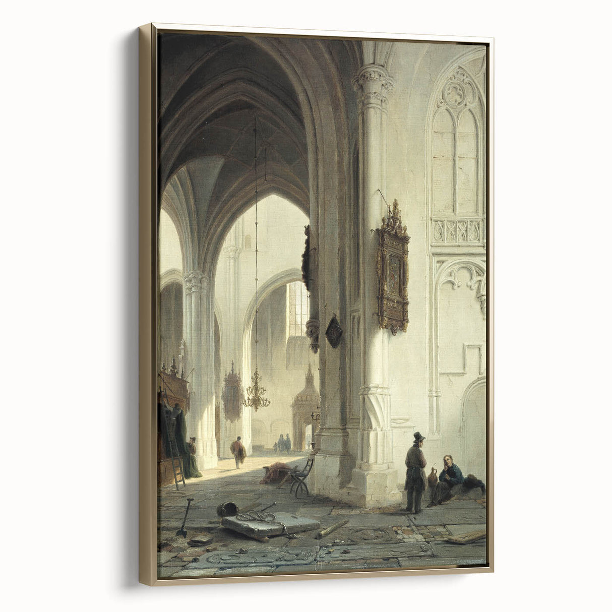 Dark Moody Wall Art Gothic Architectural Print for Dramatic Interiors