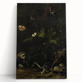 Dark Moody Wall Art Dramatic Woodland Scene with Wildlife